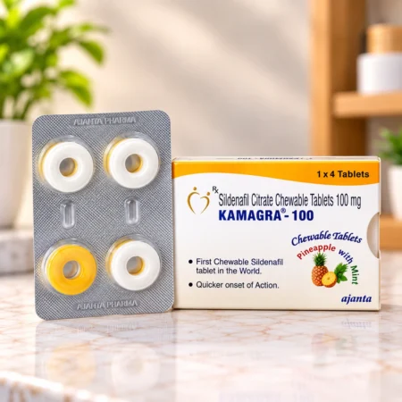 Kamagra 100mg Chewable Pineapple Mint in Dubai