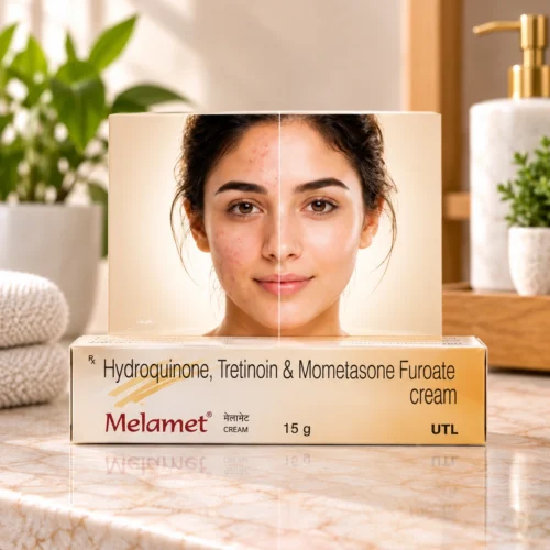 Melamet Hydroquinone, Tretinoin & Mometasone Furoate Cream 15g