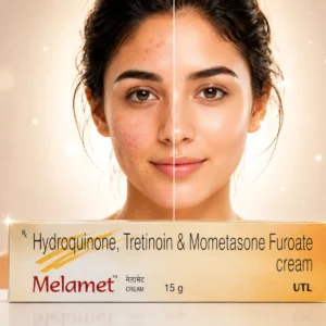 melamet Melamet Hydroquinone, Tretinoin & Mometasone Furoate Cream 15g